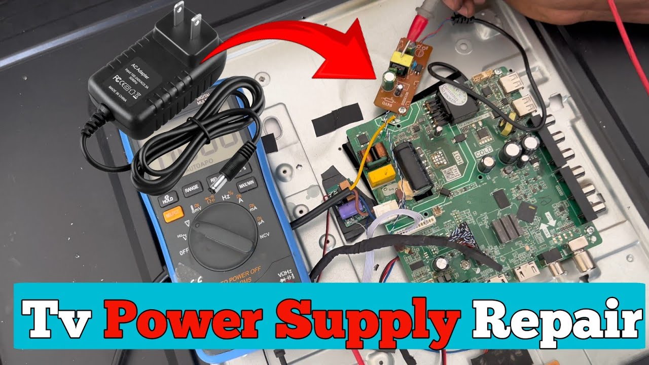 Burnt LED TV Power Supply Repair 🔥 | 24,32,43,55,65 inch Universal Module Connection