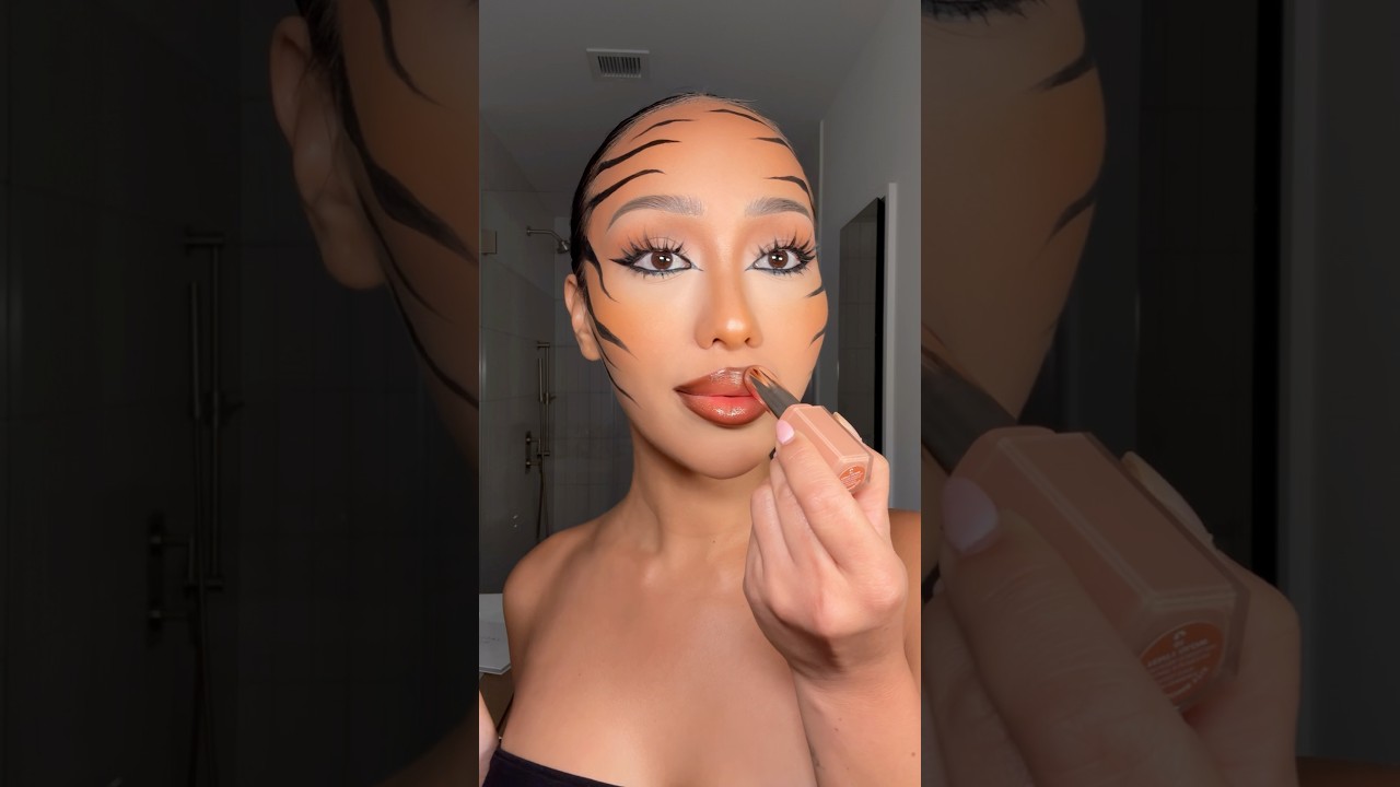 Tiger makeup for Halloween 🐅 