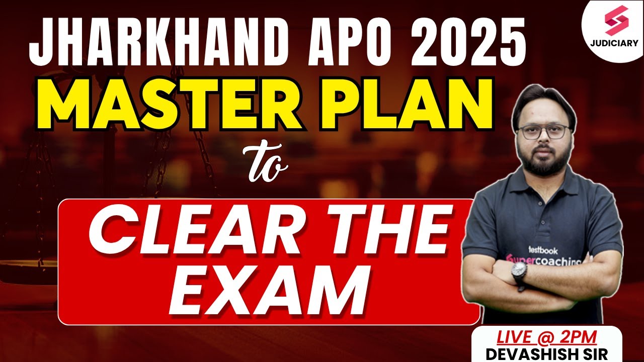 How To Clear Jharkhand APO 2025 Exam | Master Plan For Jharkhand APO Exam Preparation| Devashish Sir