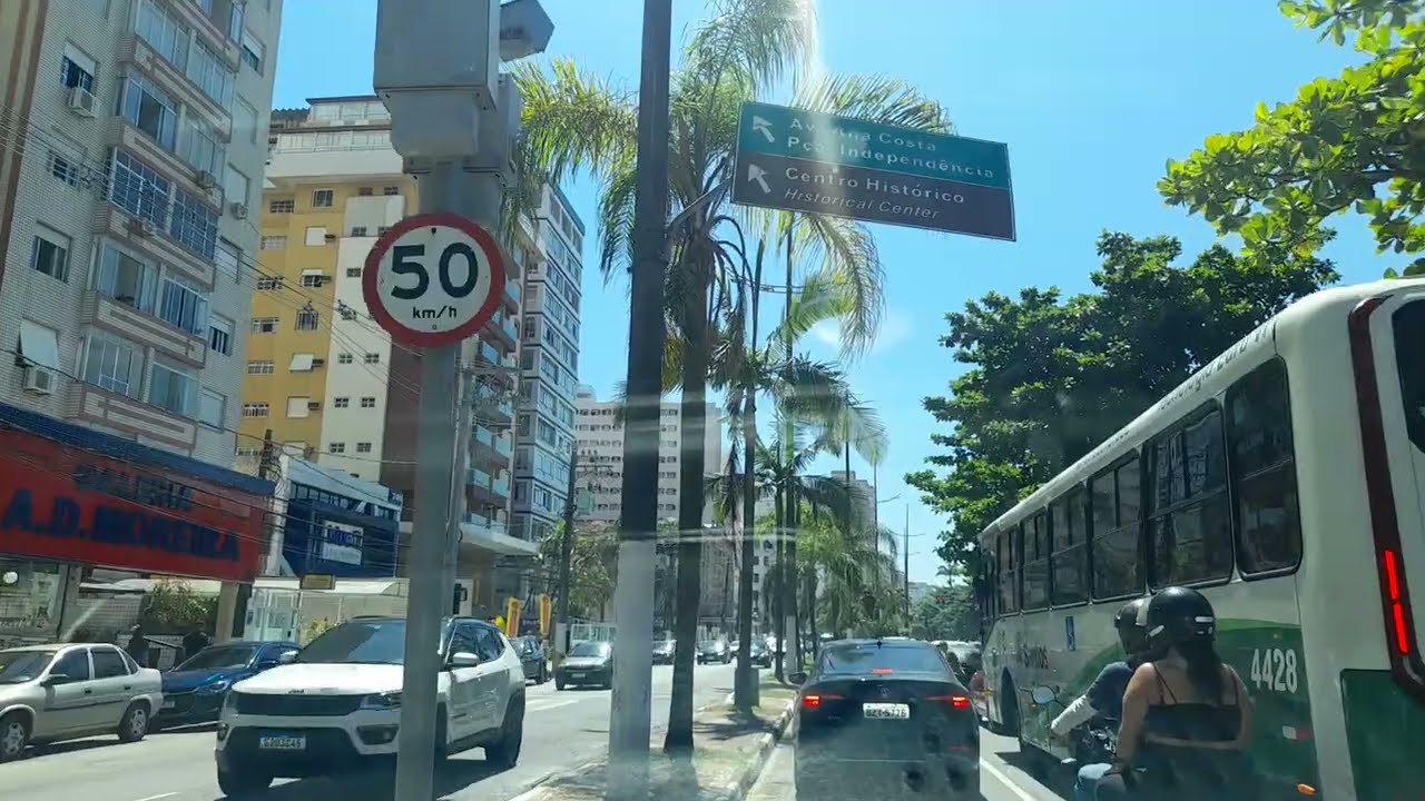 Praia lotada em São Vicente e Santos muito calor 28/12/2025