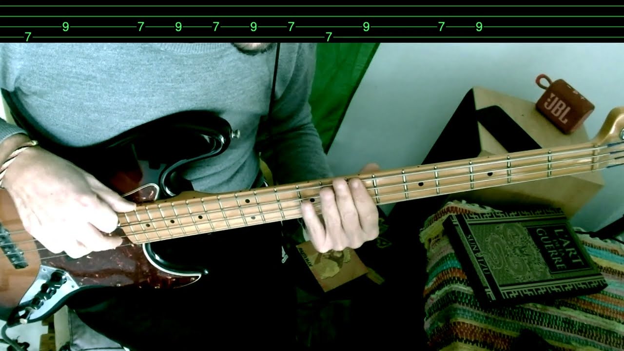 Want More - Bob Marley (bass cover and tabs 4K)