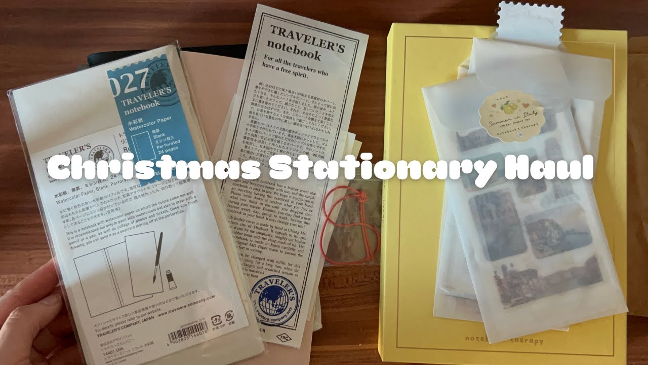 Christmas Stationary Haul | ASMR | tapping, crinkles, no talking