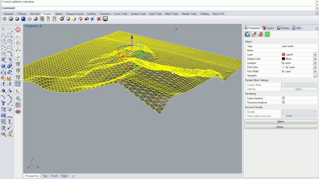 14 - Rhino - Using Patch to Map a Terrain With a Point Cloud
