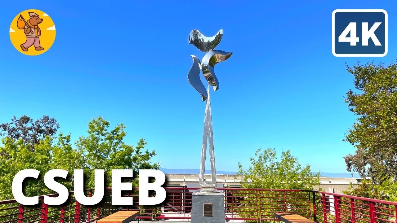 CSU East Bay Walking Tour | {4k} 🔊 Binaural Sound