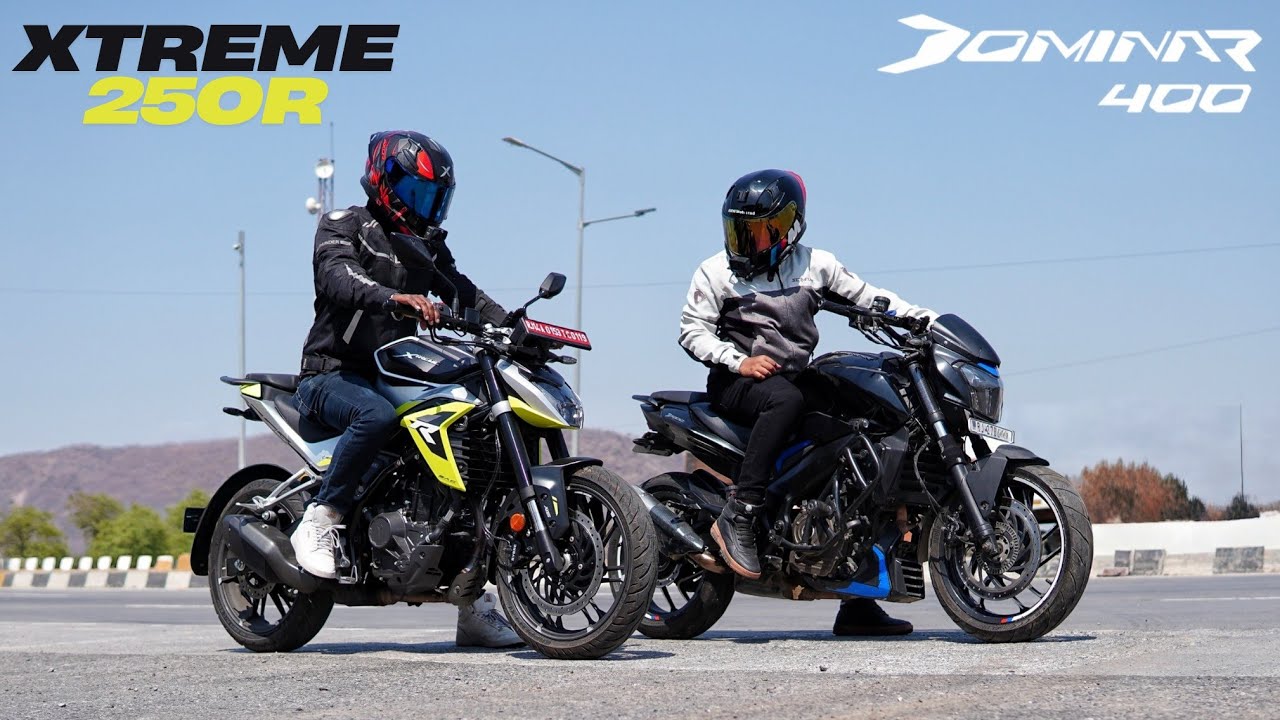 30BHP Xtreme 250R VS 35BHP Dominar 400 BS4 | Crazy Race!!