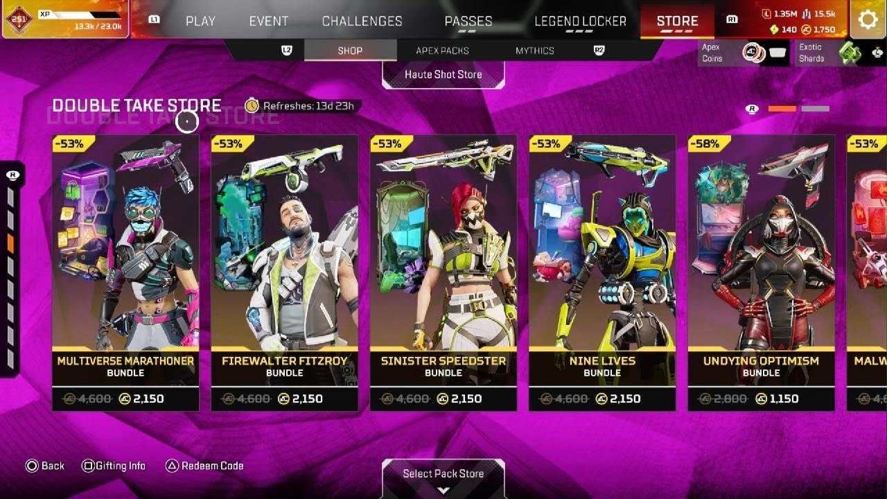 Обновление Apex Legends: примечания к патчу и ротация товаров в магазине &mdash; новый магазин с перекр...