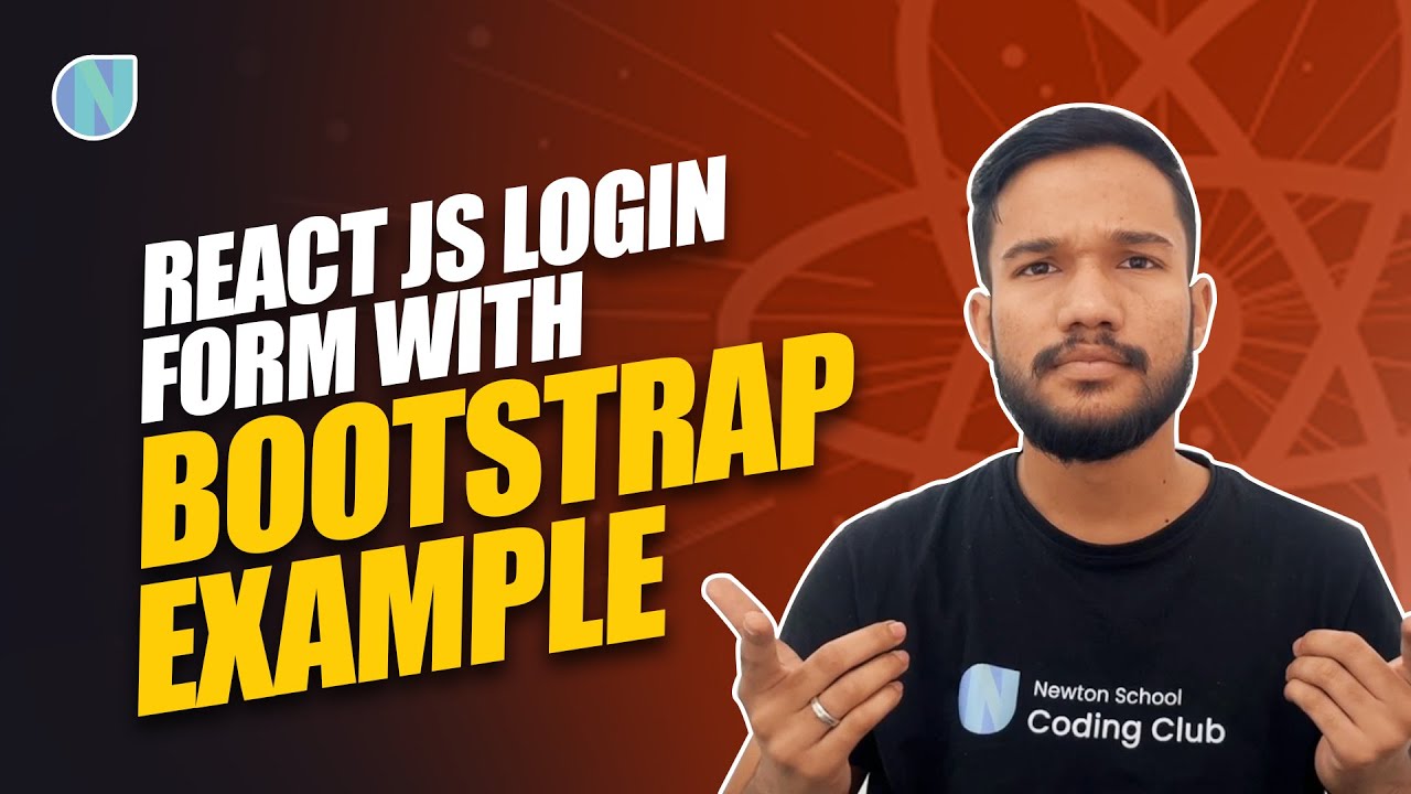 React JS Login Form with bootstrap Example | Coding Monks