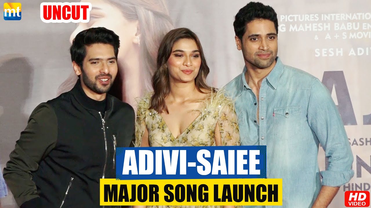 Adivi Sesh, Saiee Manjrekar & Arman Malik arrive in style at Major song Launch | UNCUT