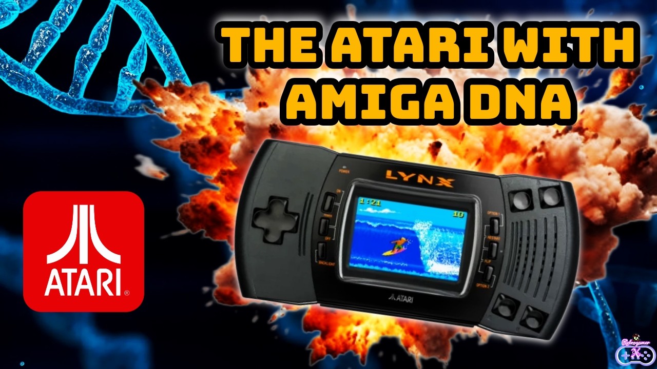Обзор: ATARI LYNX — первый в мире цветной ЖК-портативный игровой компьютер, разработанный инженер...
