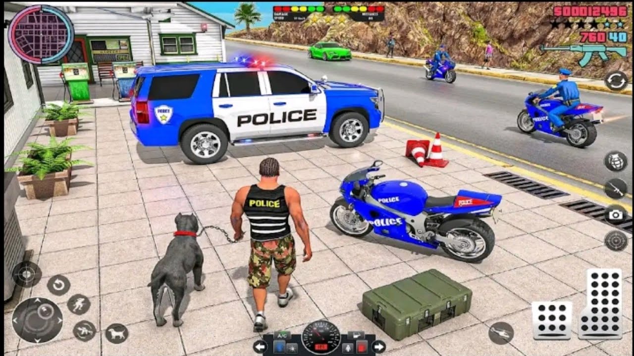 Police chase car simulator 3d game part 2|| Real cop cars driving simulator 2025 best android games