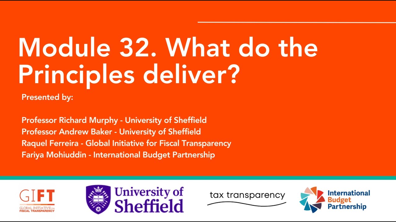 Module 32: Final Reflections - A Conversation with Richard Murphy and Andrew Baker