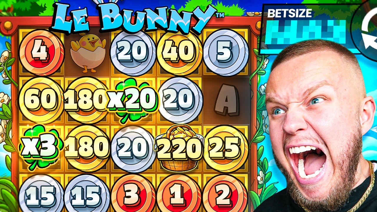 IM PRINTING ON THE NEW LE BUNNY SLOT!? (20x CLOVER!)