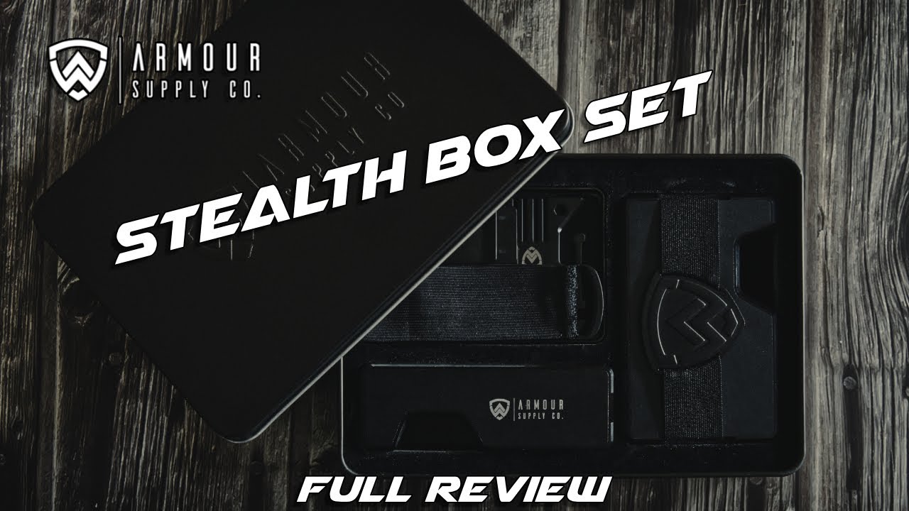 Armour Supply co. Stealth box set... The Ultimate EDC Wallet!
