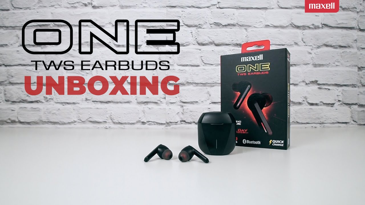 MAXELL ONE TWS Earbuds Unboxing