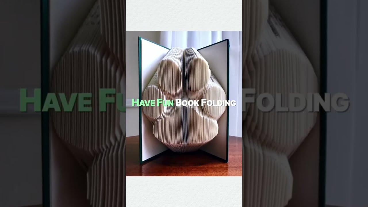 I personally design and test-fold all my patterns. #bookfolding #bookart #havefunbookfolding #crafts