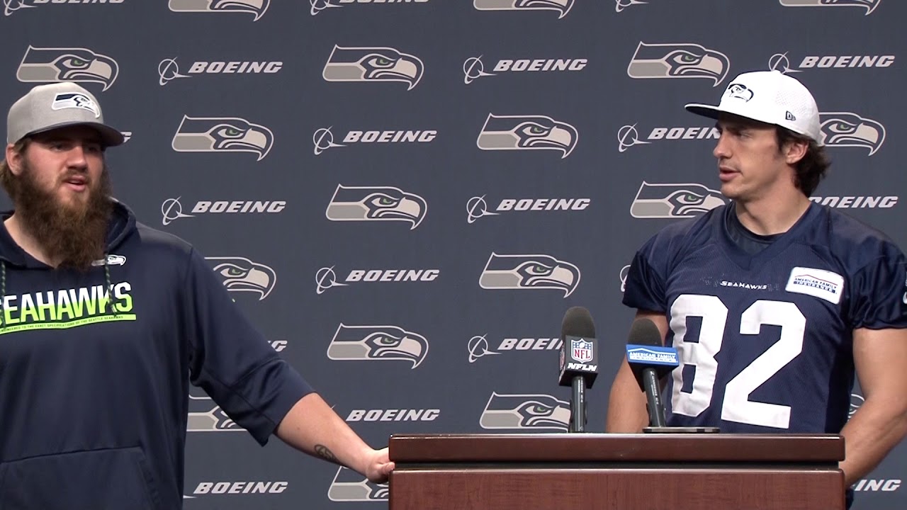 Seahawks Tight End Luke Willson & Lineman Jordan Roos Techno Thursday Week 8 Press Conference
