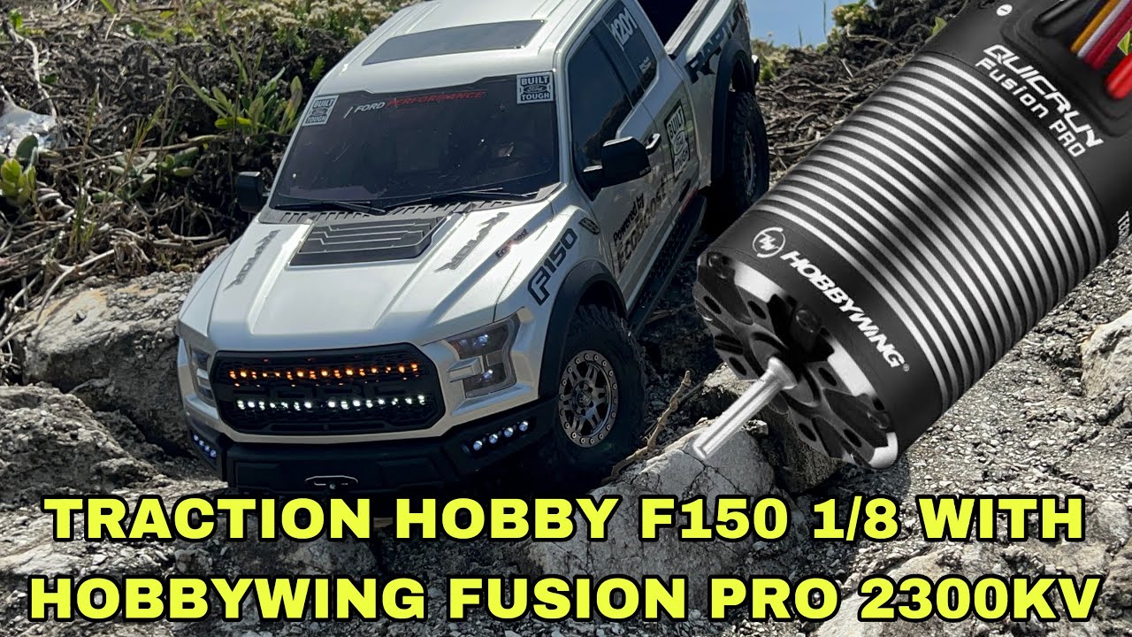 Fitting a HW Fusion Pro 2300kv in the Traction Hobby F150 1/8 scale. All you need to Know and Tests