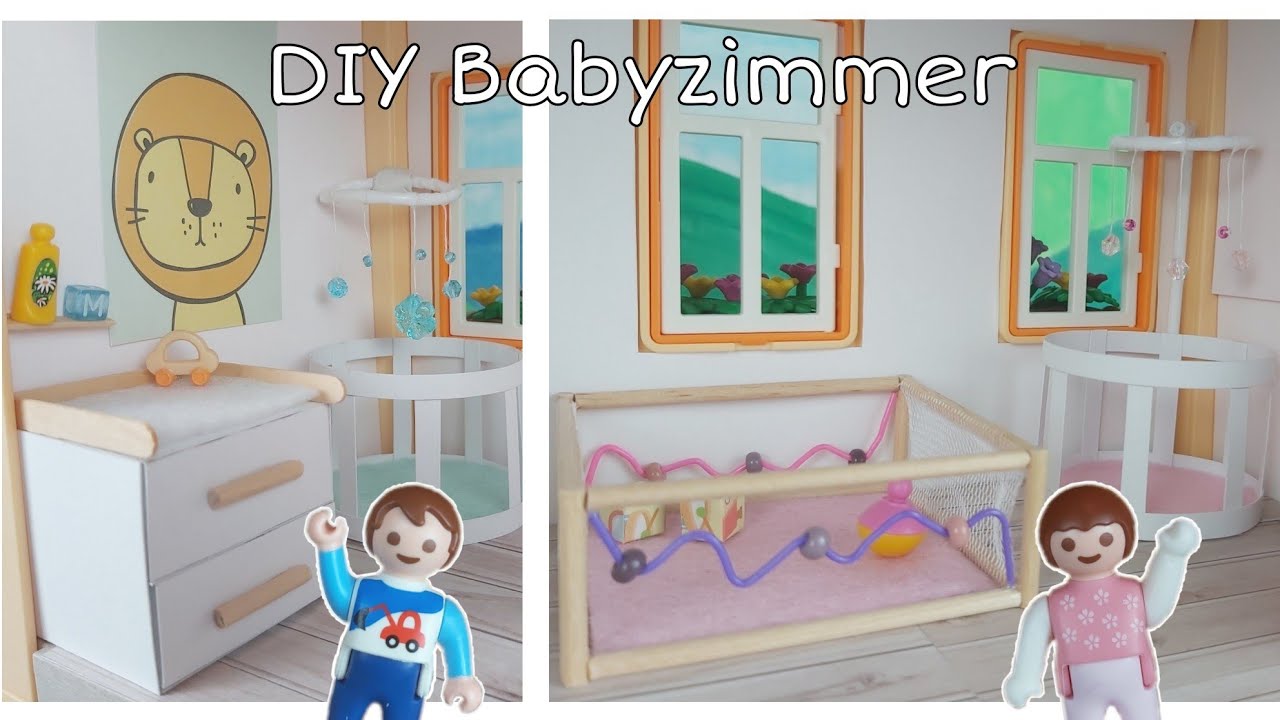 DIY Babyzimmer 👶🏼- Pimpmyplaymobil- Basteln- Deutsch | Familie Hund