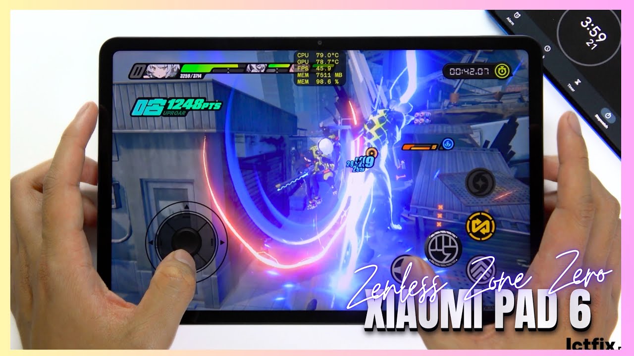 Xiaomi Pad 6 Zenless Zone Zero Gaming test | Snapdragon 870, 144Hz Display