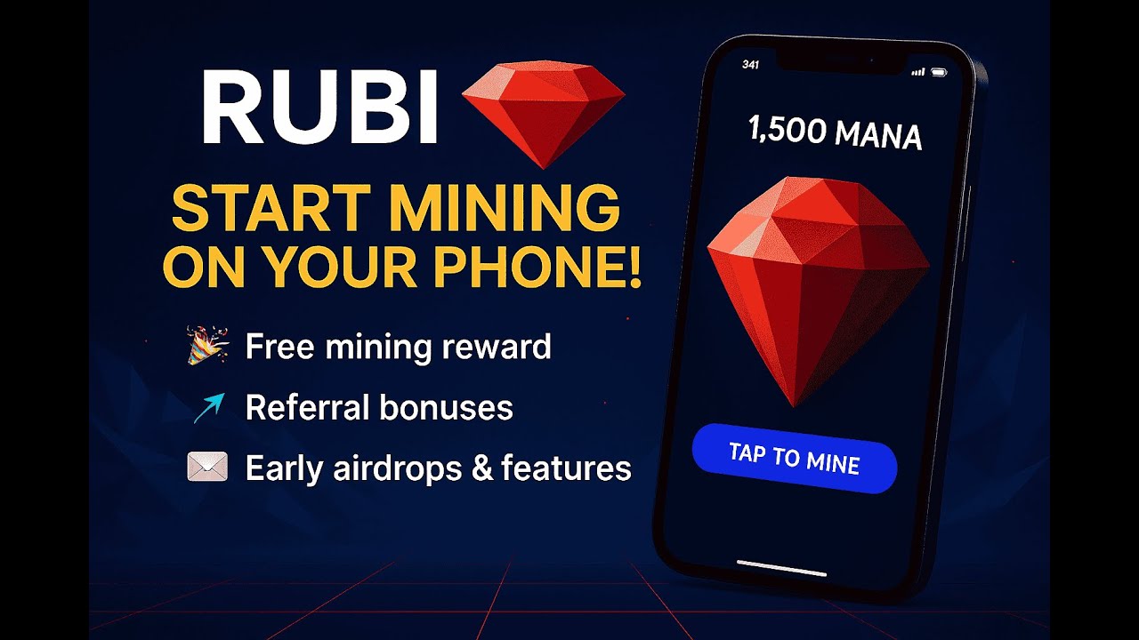 🔥 How to Mine RUBI on Your Phone in 2025 | Earn Free Crypto Daily 💎📱