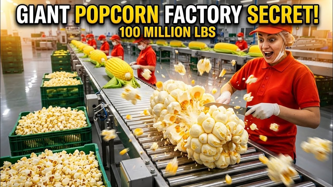 Inside the Popcorn Factory  Full Process #howitsmade #popcorn #manufacturingprocess #factorytour
