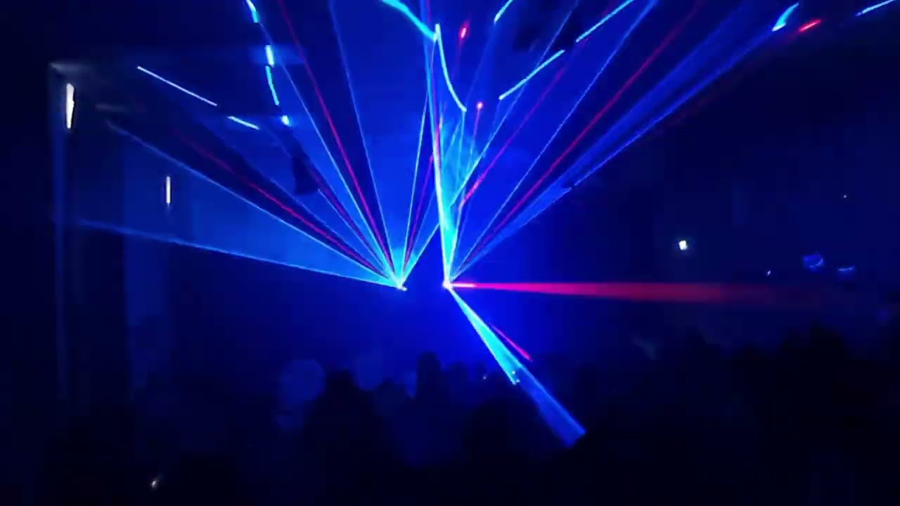 Stairville DJ Lase RGB Pro Advanced 1000, 2 Stck im Master/Slave Modus über DMX verbunden