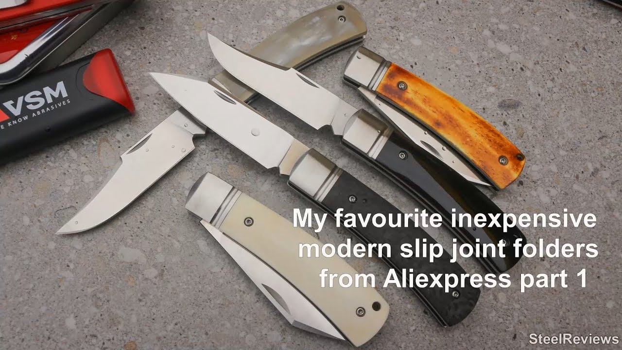 My favourite modern slip joint folders from Aliexpress part 1.