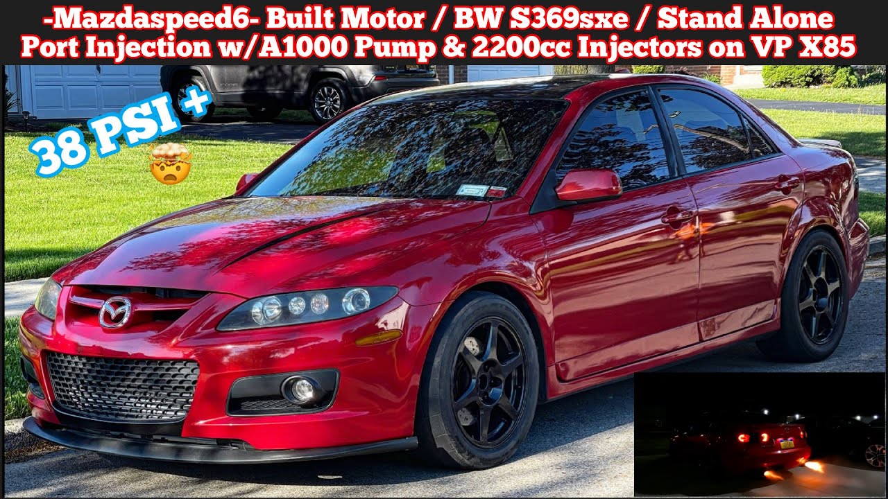 SLEEPER MAZDASPEED6 WOT TEST HITS / 2 STEP (38psi OF BOOST & Not Done Tuning) FREEKTUNED