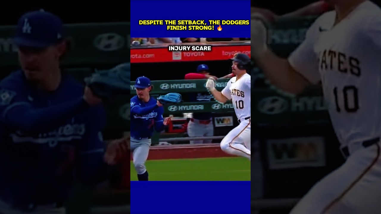 Dodgers преодолели страх из-за травмы и вырвали победу! #shortfeed #feedshorts #бейсбол