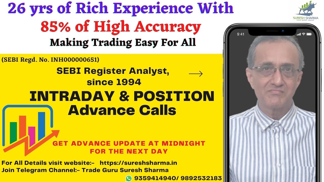 About me ( Trade Guru Suresh Sharma ) | #intraday analyst | SEBI register analyst | #stockmarket