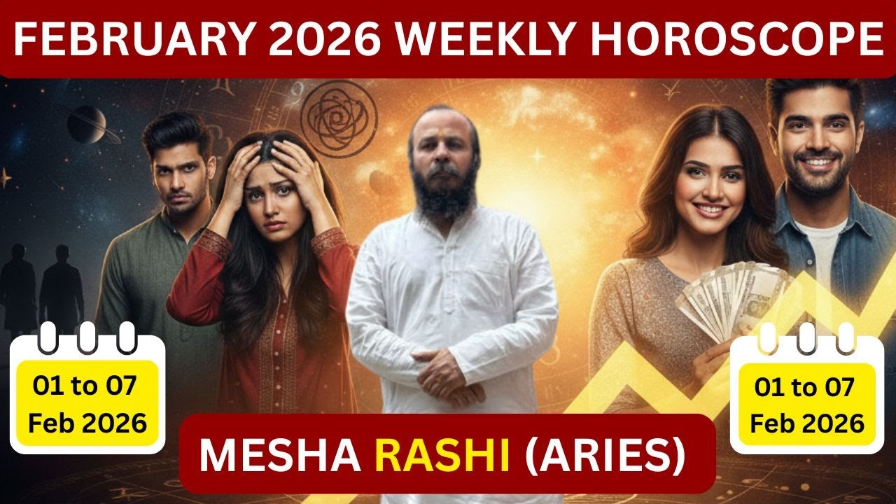 मेष राशि साप्ताहिक राशिफल (1–7 फरवरी 2026) | Aries Weekly Horoscope | Astro Ranjit Vats