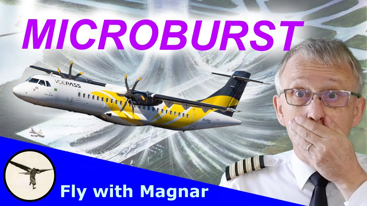 ATR 72 caught by a Microburst