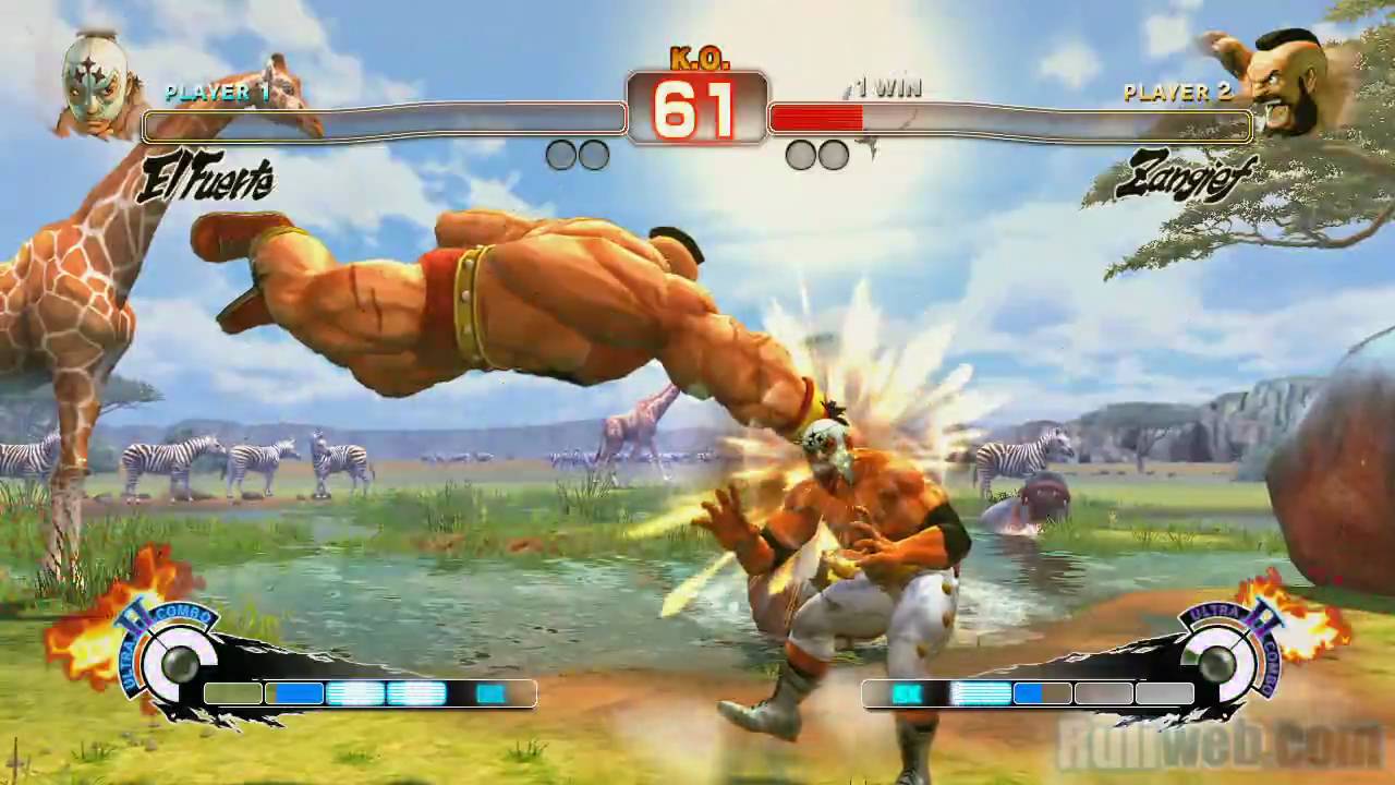 Super Street Fighter IV 'Zangief vs El Fuerte Gameplay' TRUE-HD QUALITY
