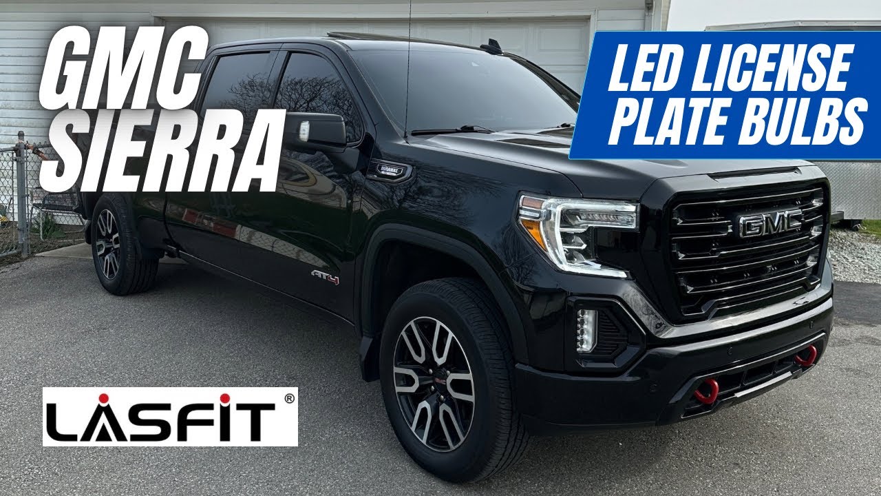 2019+ GMC Sierra - LED license plate lights upgrade and install - LASFIT