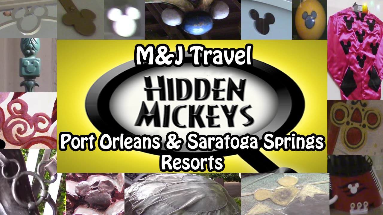 Hidden Mickey Hunt! Port Orleans and Saratoga Springs Resorts