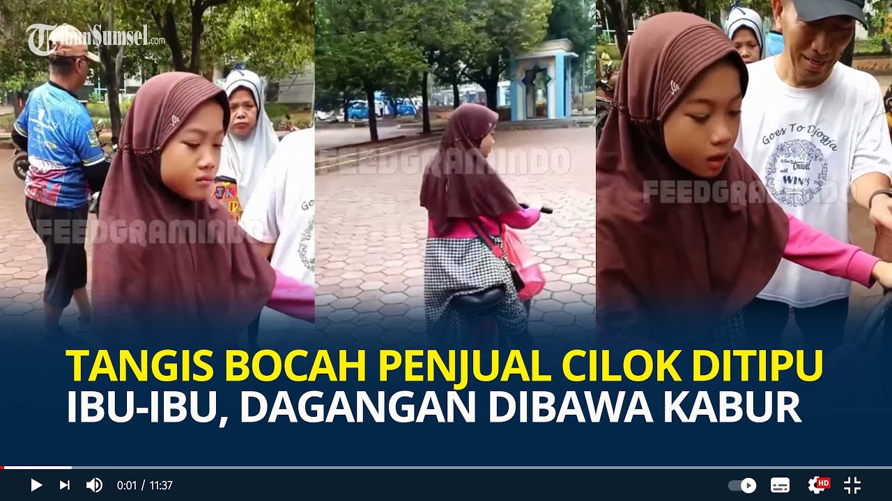 Viral Tangis Bocah Penjual Cilok Ditipu Ibu-ibu, Dagangan dan Uang Dibawa Kabur, Warga Kompak Ganti