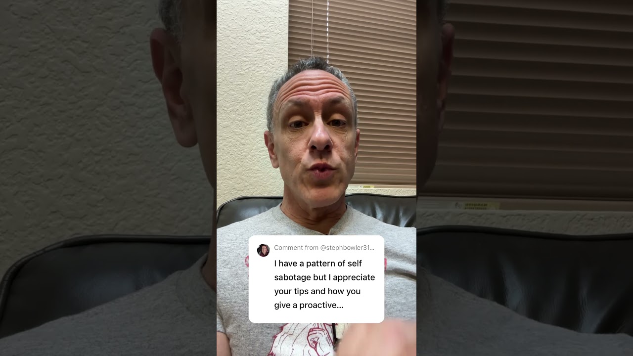 Self sabotage comment response ￼