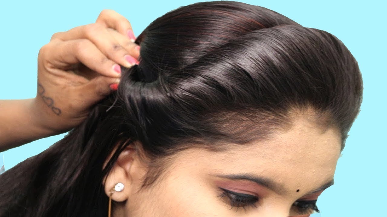 Quick and easy college/party hairstyle | Front hairstyle | Easy party hairstyle | hair style girls