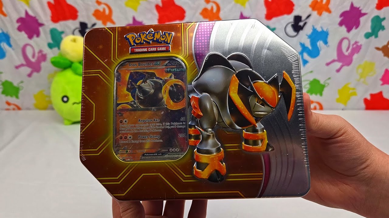 Opening Pokemon Paradox Destinies Tin - Iron Boulder ex | Pokemon Cards and Chill