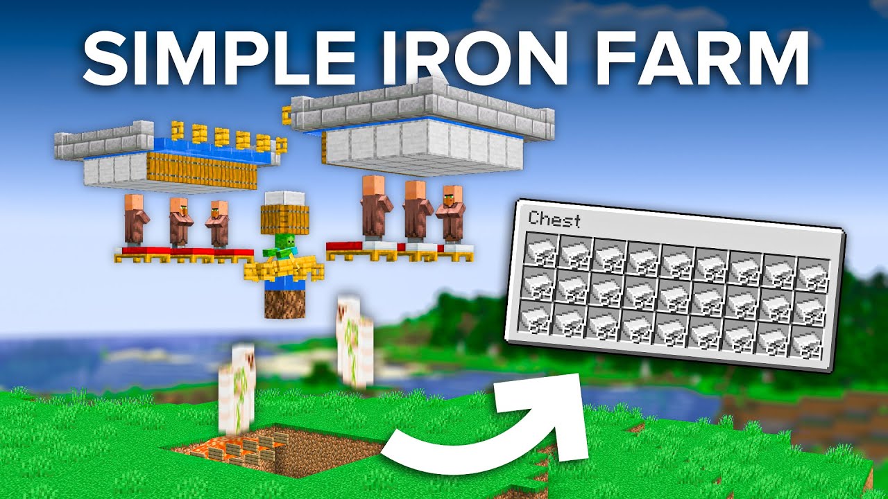 Minecraft 1.21+ Reliable Iron Farm Tutorial - 600 Per Hour
