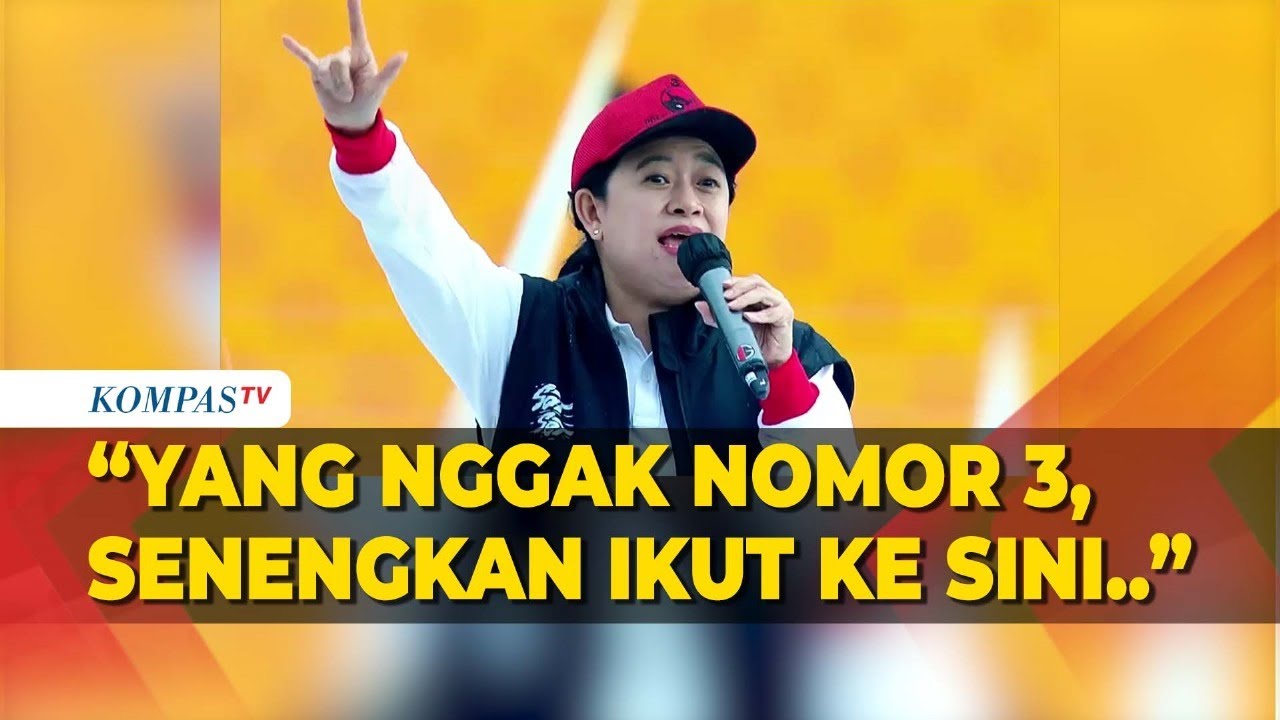 Puan Hadiri Kampanye Ganjar-Mahfud di Banyuwangi: Yang Nggak Nomor 3 Senengkan Datang ke Sini