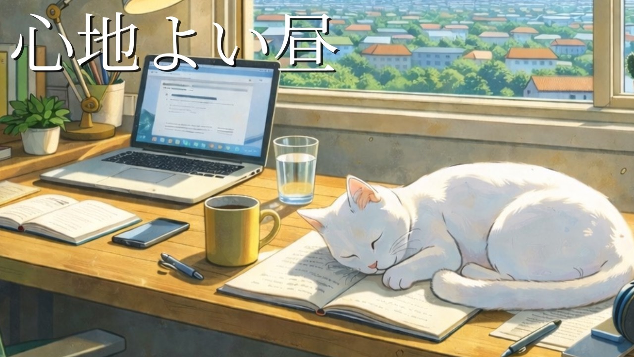 静かに集中出来るBGM｜猫と落ち着いて作業する15分