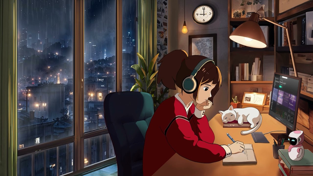 Chill Lofi Music Without Lyrics On Rainy Nights, Helps You Concentrate On Studying And Working