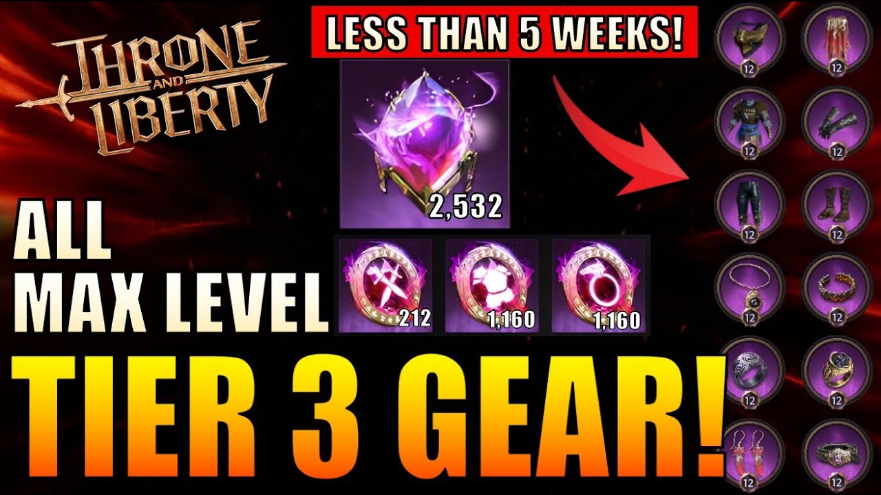 Throne & Liberty - Secrets Tips to get Noble Crystals Fast! - Max Out Tier 3 Gear Easily!