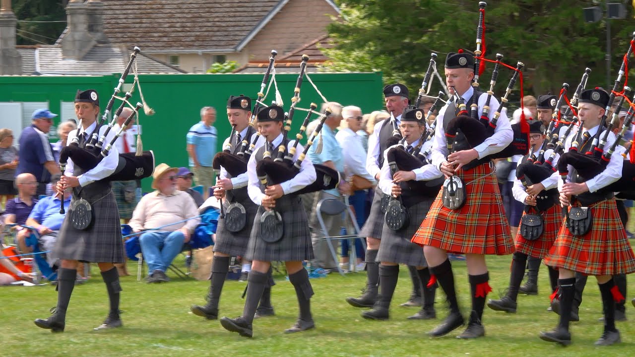 Pipe Bands welcome the Chieftain to 2025 North of Scotland RSPBA Pipe Band Championship in Banchory