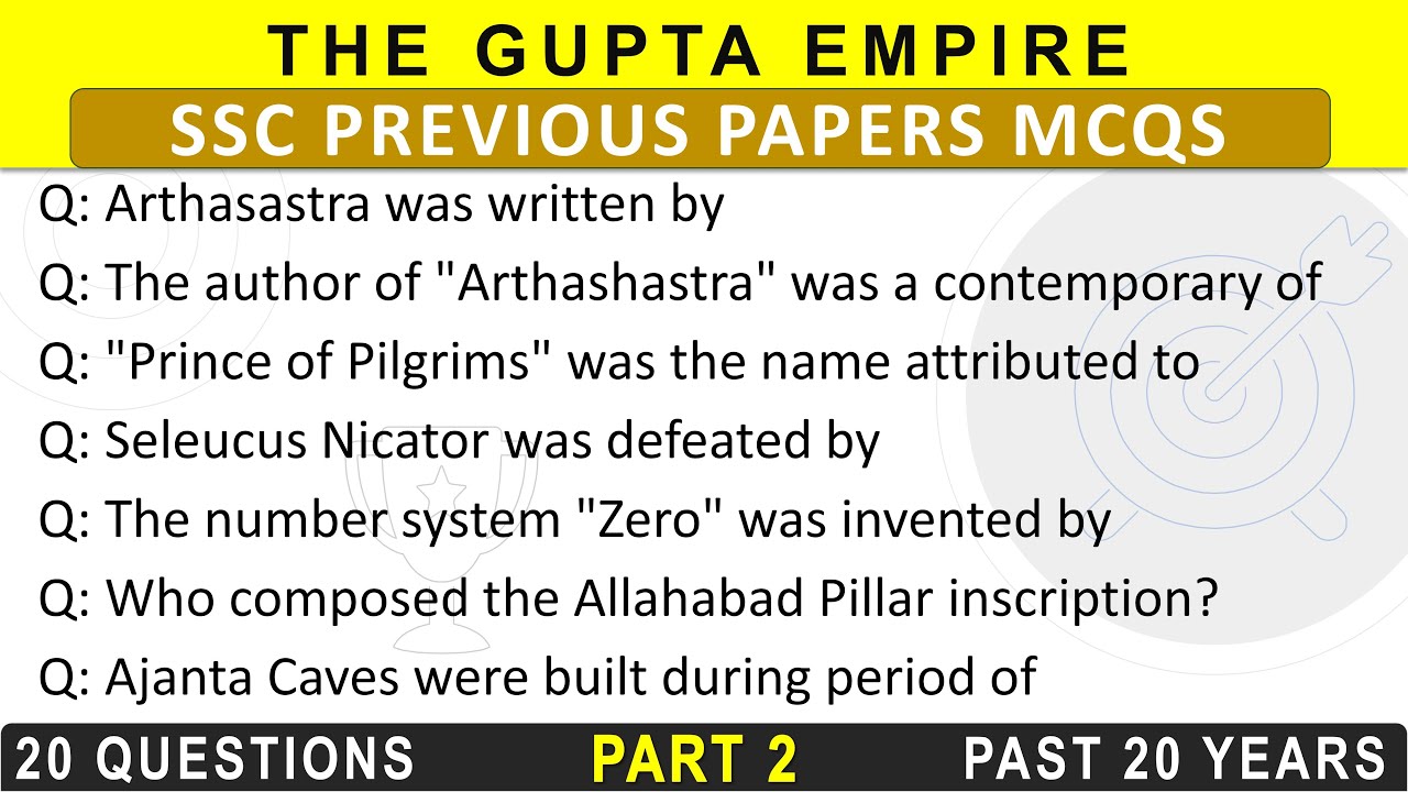 The Gupta Empire | Part 2 | Ancient History | SSC Previous Year Questions |