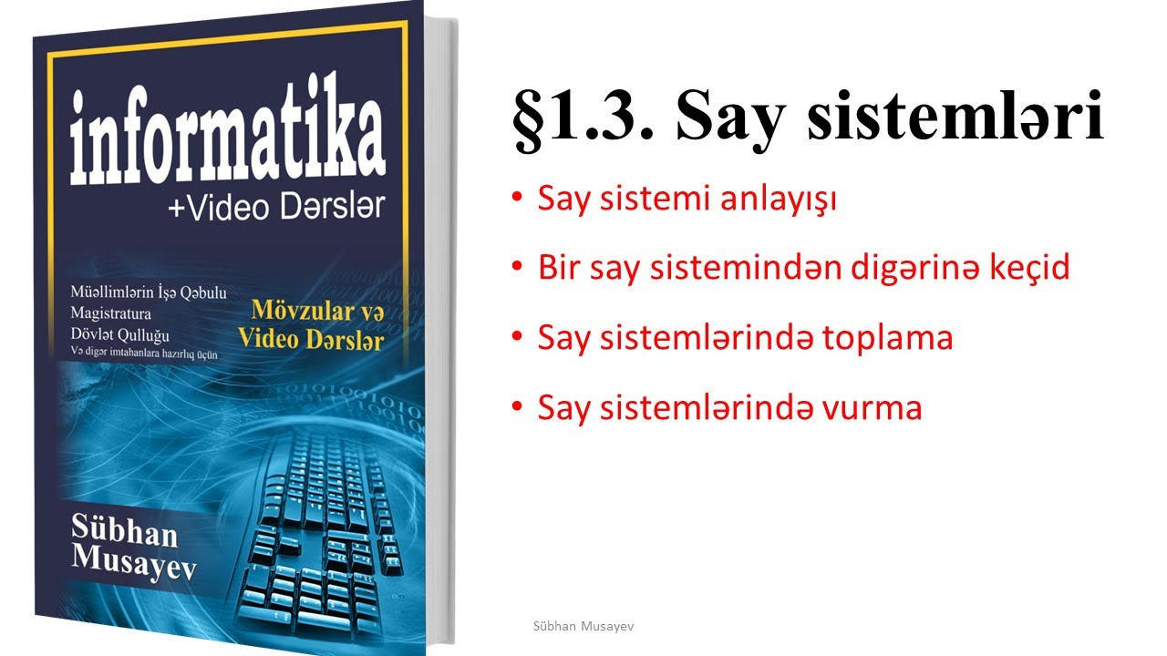 Say sistemləri - online dərs