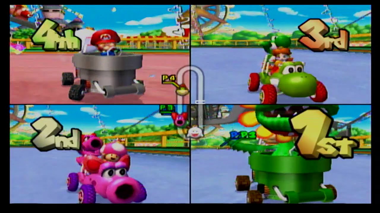 INTENSE Mario Kart DoubleDash! - 4v4 BABY PARK Randoms (Race to 5)