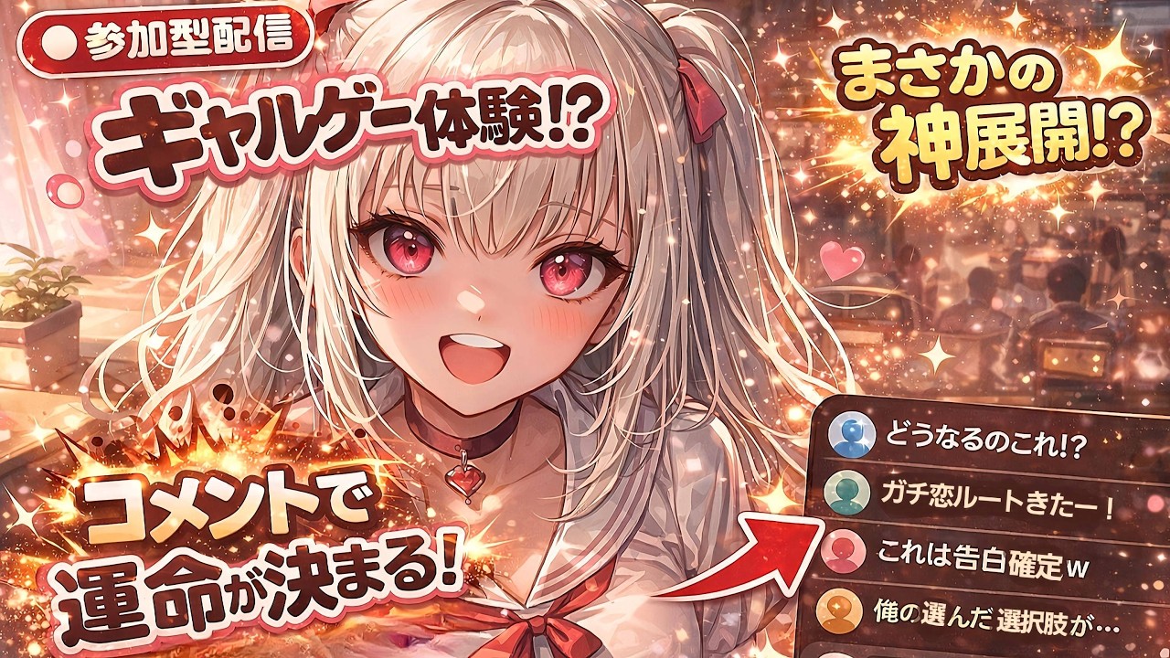 【バレンタイン限定】リアル恋愛シミュレーションゲーム┊︎新人┊︎個人┊︎配信中