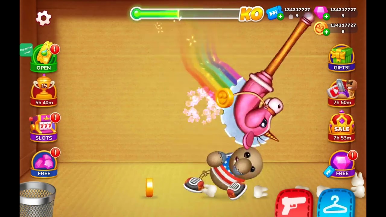 Kick the buddy all weapons (Mod apk)